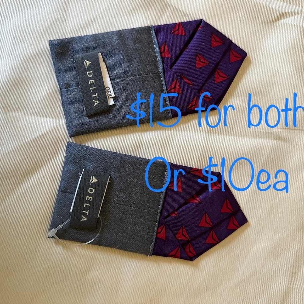 Delta Airlines Pocket Squares - Customer Service / Flight Attendant